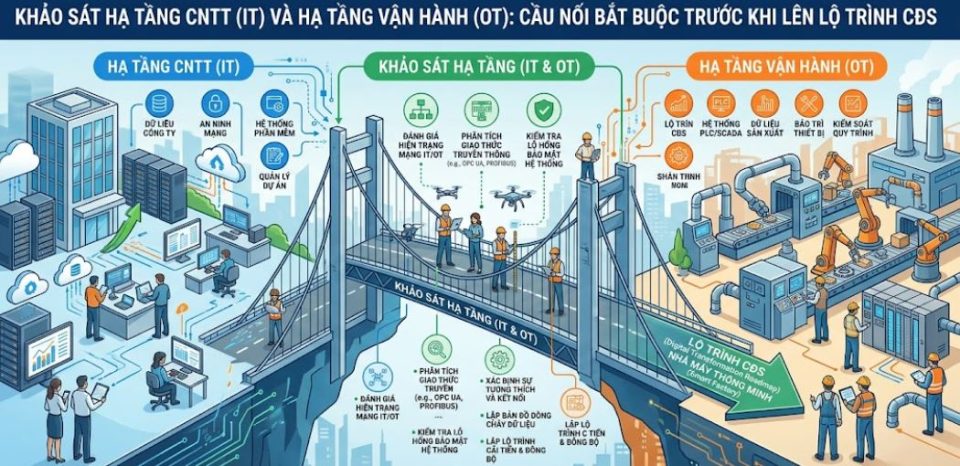 Khảo sát hạ tầng IT và OT chuyển đổi số