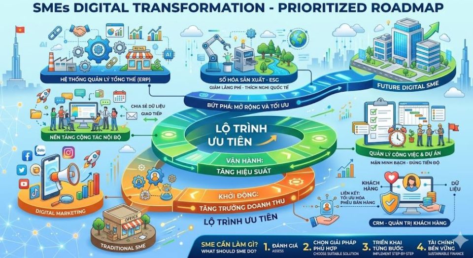 Lộ trình chuyển đổi số SMEs