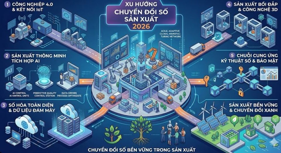 Xu hướng chuyển đổi số doanh nghiệp sản xuất