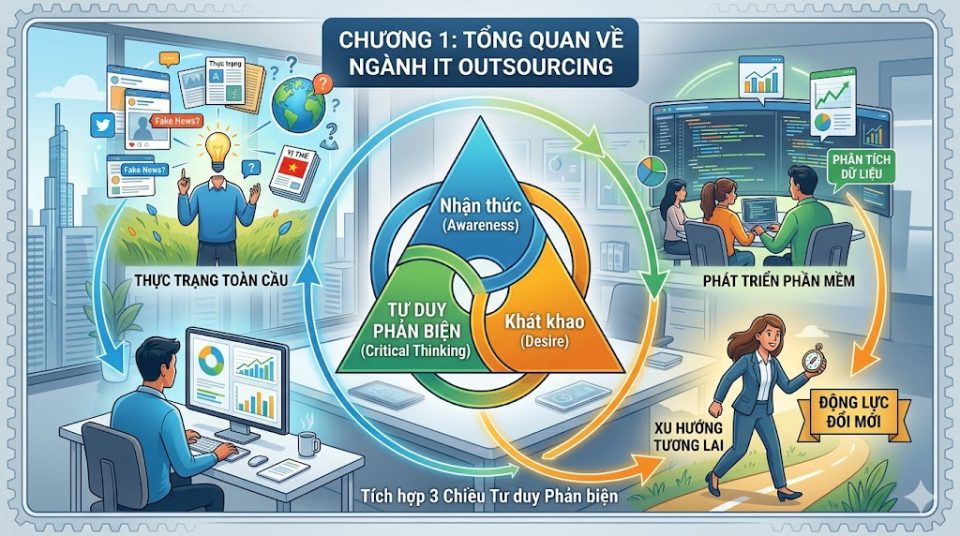 Tổng quan ngành IT Outsourcing tại Việt Nam và sơ đồ tư duy phản biện chiến lược