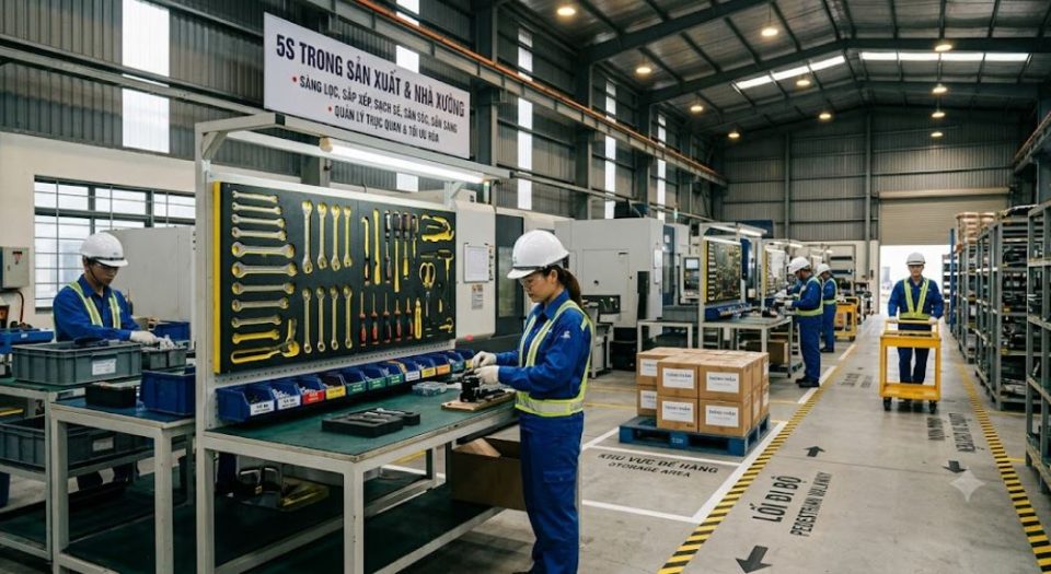 5S trong sản xuất và nhà xưởng