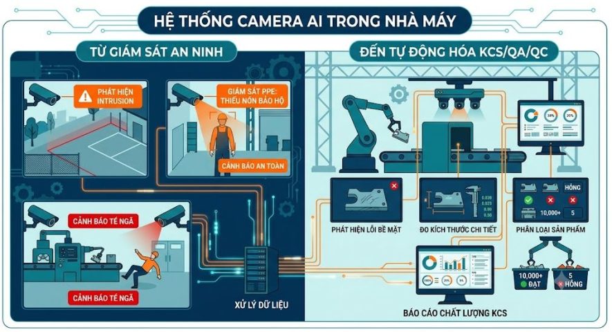 Camera AI trong nhà máy