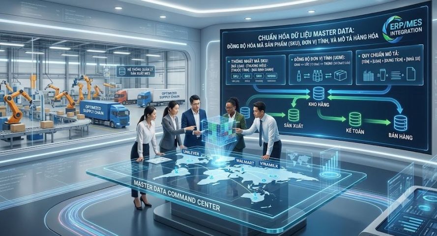 Chuẩn hóa dữ liệu Master Data: Đồng bộ hóa mã sản phẩm (SKU), đơn vị tính và mô tả hàng hóa