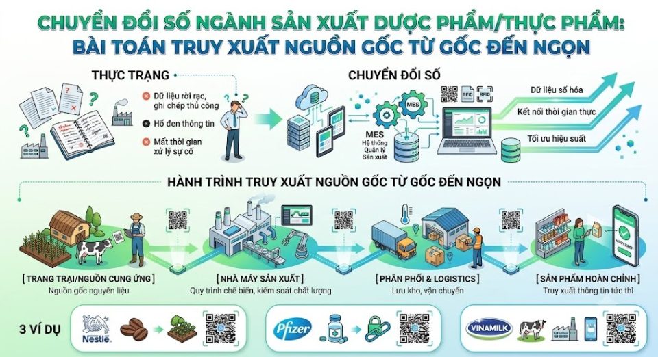 Chuyển đổi số ngành thực phẩm dược phẩm