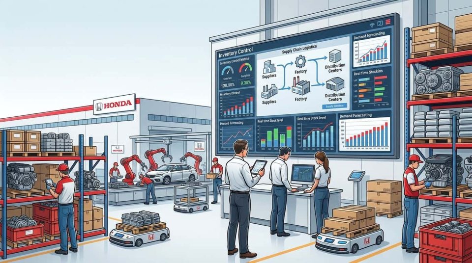 Quản lý tồn kho tại Honda: Cách Honda tối ưu hàng tồn kho trong chuỗi cung ứng ô tô toàn cầu