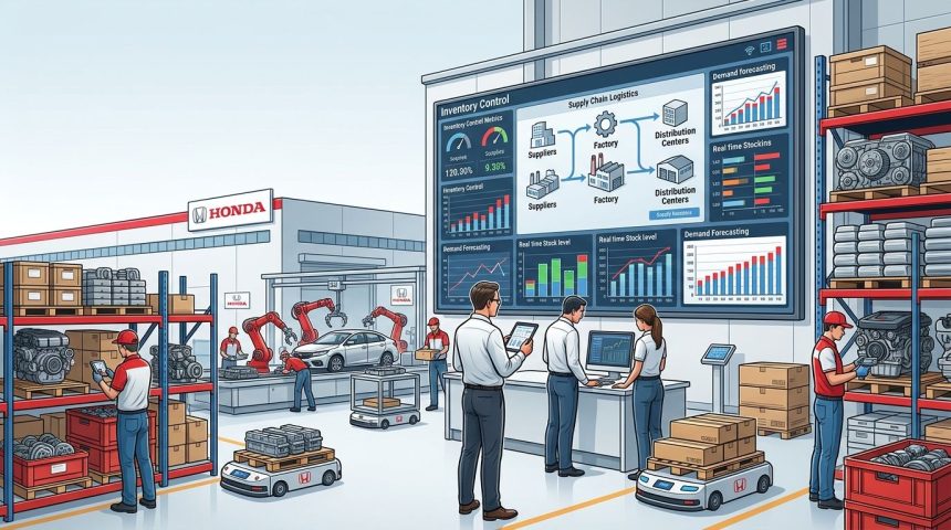 Quản lý tồn kho tại Honda: Cách Honda tối ưu hàng tồn kho trong chuỗi cung ứng ô tô toàn cầu