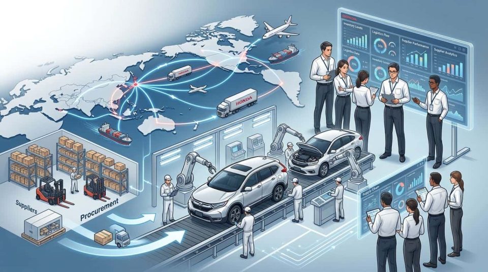 Quản trị chuỗi cung ứng tại Honda: Cách Honda tối ưu chuỗi cung ứng trong ngành ô tô toàn cầu