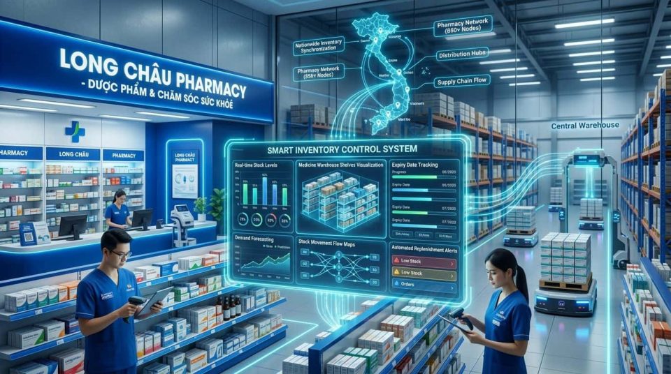 Quản lý tồn kho tại Long Châu và vai trò trong ngành bán lẻ dược phẩm