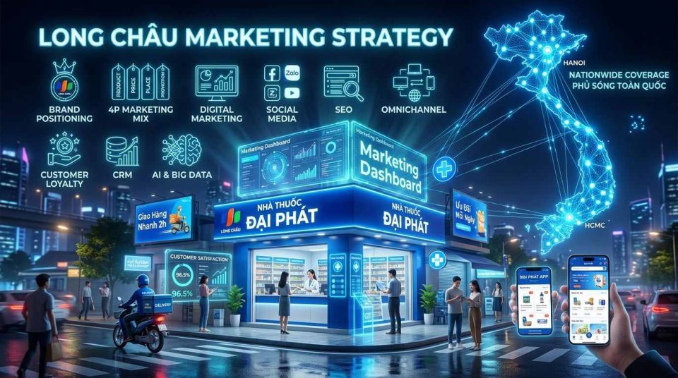 Chiến lược Marketing của Long Châu và vai trò trong tăng trưởng thương hiệu