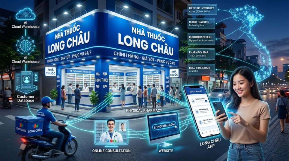 Mô hình Omnichannel của Long Châu: Chiến lược bán lẻ đa kênh tạo lợi thế cạnh tranh