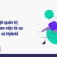 Nghệ thuật quản trị đội ngũ làm việc từ xa (Remote) và Hybrid