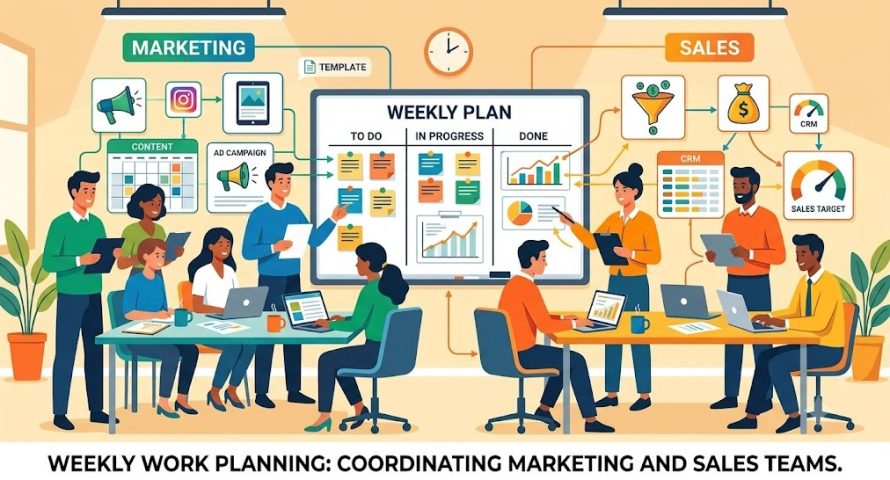 Lập kế hoạch công việc tuần cho phòng marketing/kinh doanh