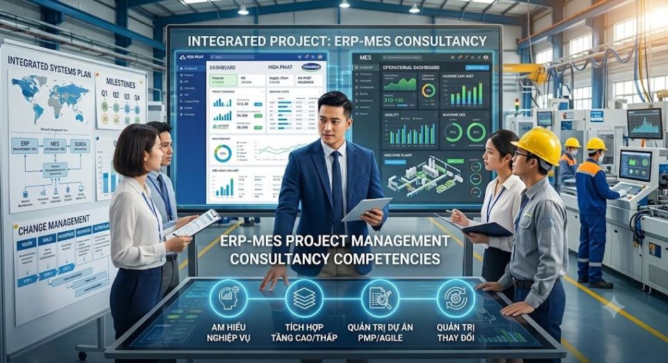 Năng lực của tư vấn quản lý dự án ERP-MES
