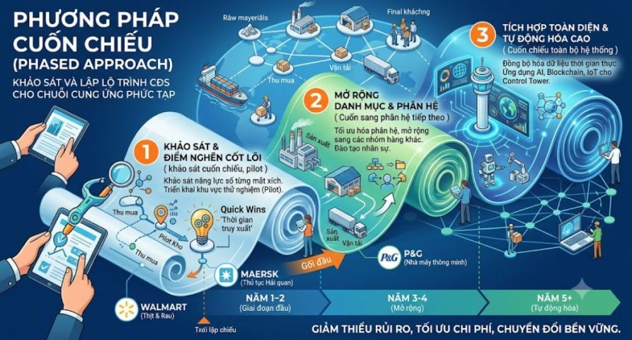 Phương pháp cuốn chiếu khảo sát và lập lộ trình CĐS