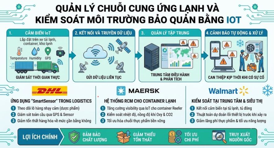 Quản lý chuỗi cung ứng lạnh và kiểm soát môi trường bảo quản bằng IoT