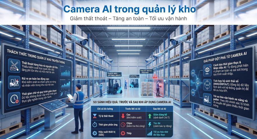 Camera AI trong quản lý kho: Giải pháp giám sát thông minh giúp tối ưu vận hành