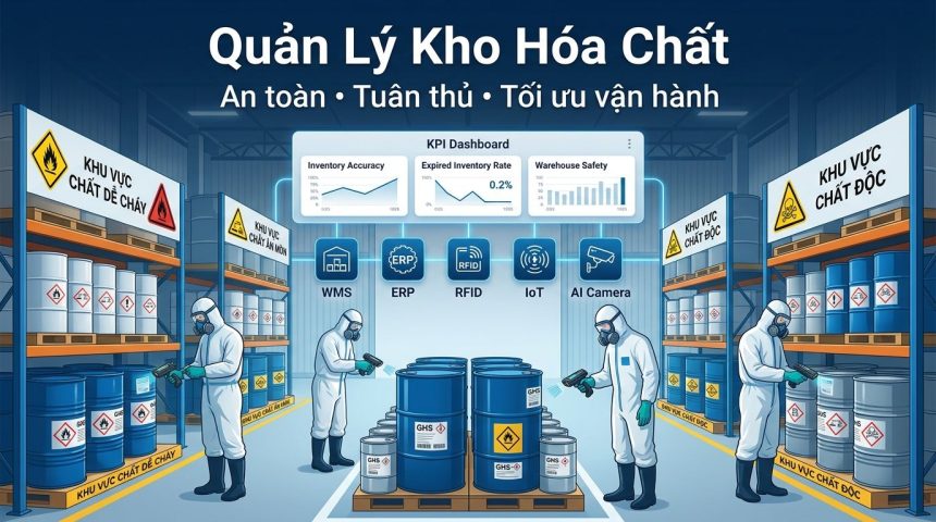 Quản lý kho hóa chất an toàn để giảm rủi ro và tối ưu vận hành