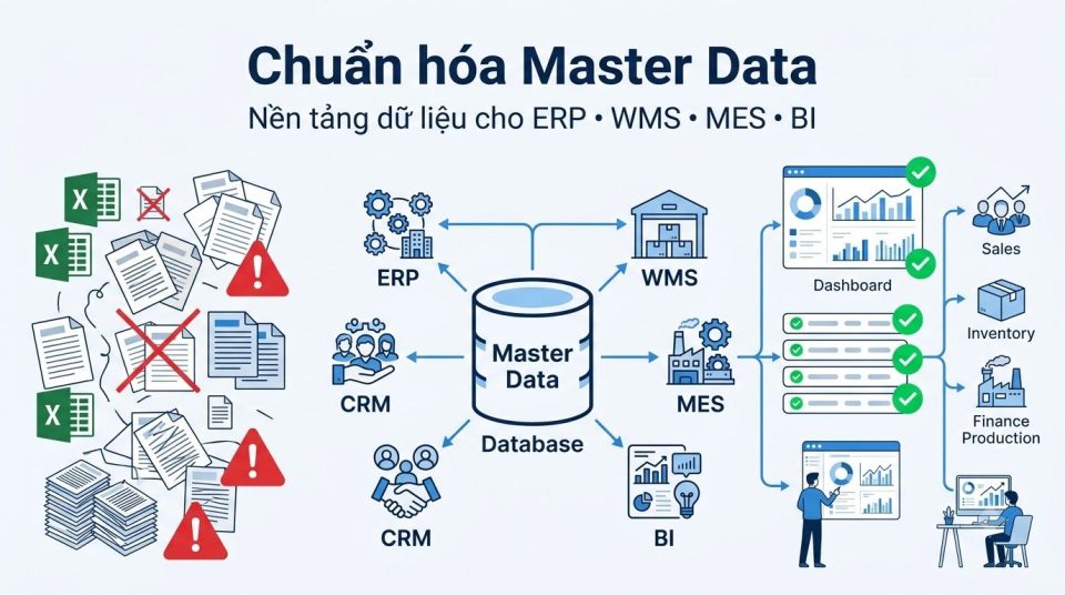 Chuẩn hóa Master Data giúp doanh nghiệp xây dựng nền tảng dữ liệu cho chuyển đổi số