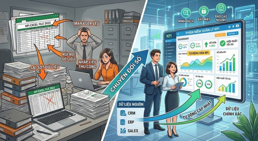 Chuyển đổi số - tự động hóa KPI Từ Excel đến phần mềm chuyên nghiệp