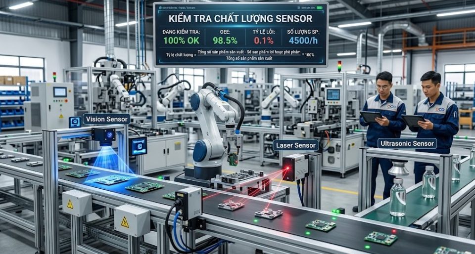 Công nghệ cảm biến kiểm tra chất lượng sản phẩm