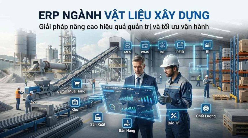 ERP ngành vật liệu xây dựng: Giải pháp nâng cao hiệu quả quản trị và tối ưu vận hành