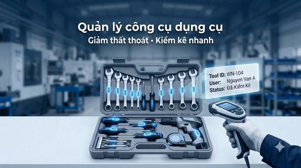 Quản lý công cụ dụng cụ giúp doanh nghiệp giảm thất thoát và tối ưu vận hành