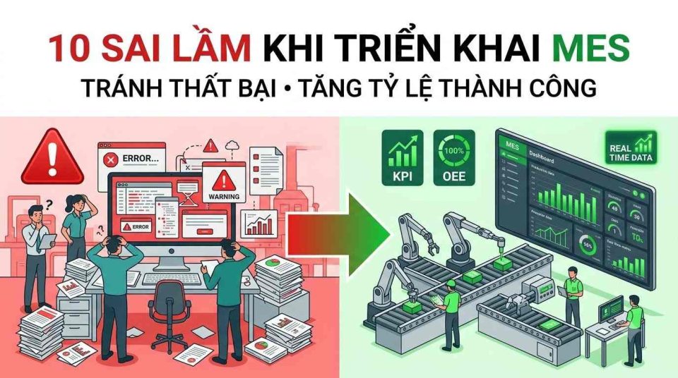 Sai lầm khi triển khai MES tốn chi phí nhưng không đạt hiệu quả