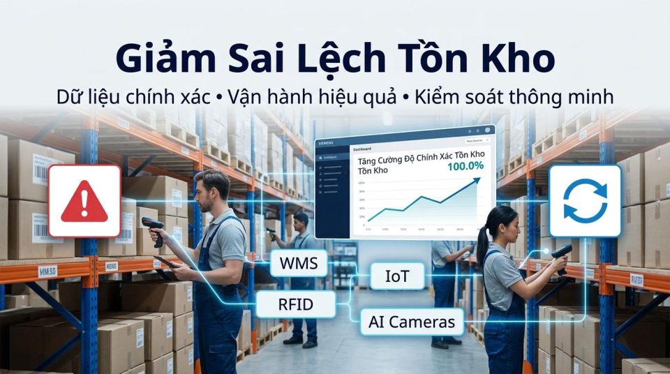 Giảm sai lệch tồn kho: Giải pháp nâng cao độ chính xác và tối ưu quản lý kho