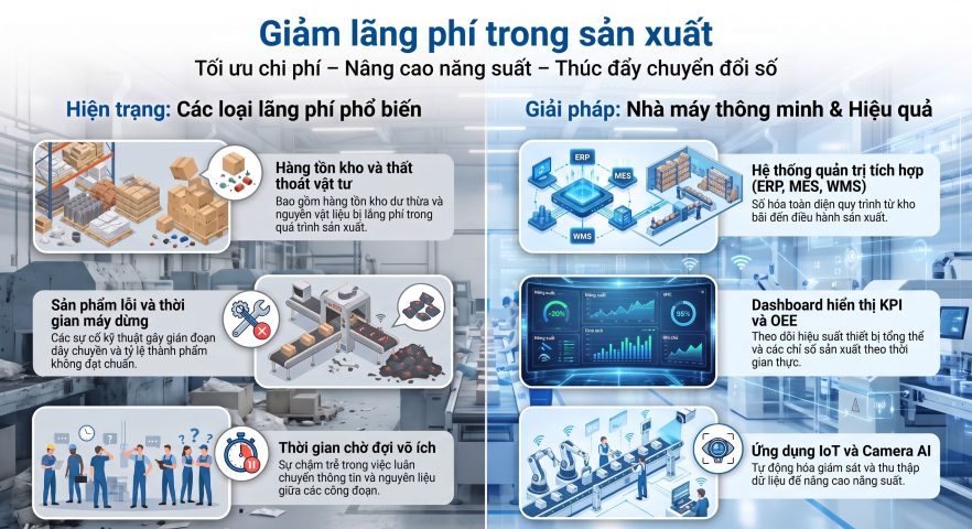 Giảm lãng phí trong sản xuất: Giải pháp tối ưu chi phí cho doanh nghiệp