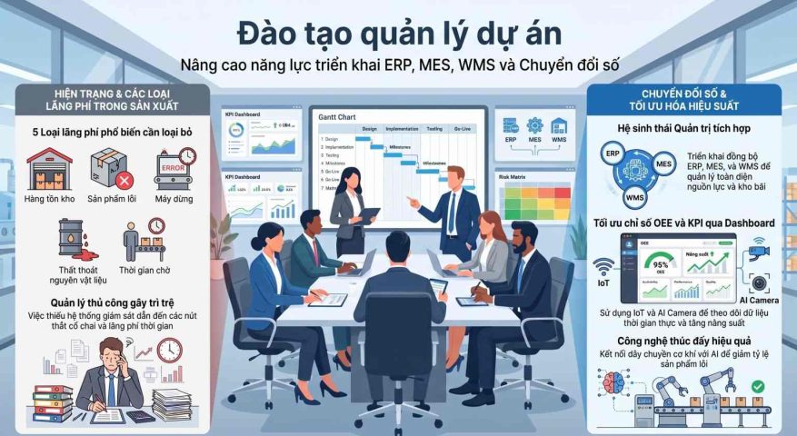 Đào tạo quản lý dự án: Giải pháp nâng cao năng lực triển khai dự án cho doanh nghiệp