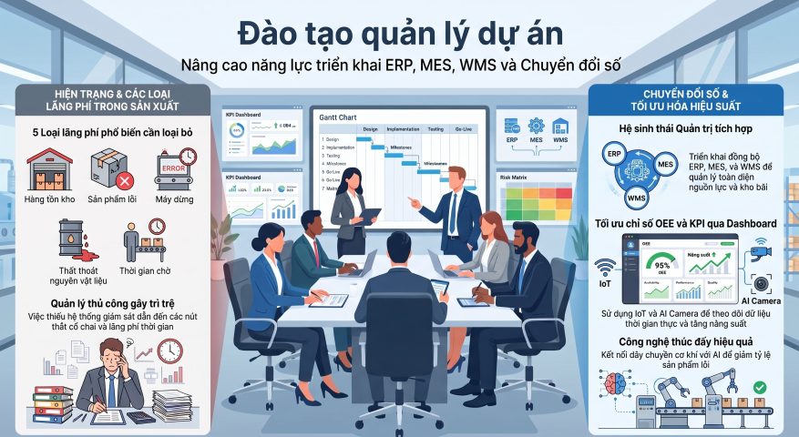 Đào tạo quản lý dự án: Giải pháp nâng cao năng lực triển khai dự án cho doanh nghiệp