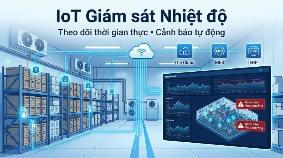 IoT giám sát nhiệt độ trong nhà máy