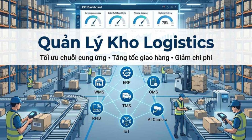 Quản lý kho logistics hiệu quả để tối ưu chuỗi cung ứng và nâng cao năng lực vận hành