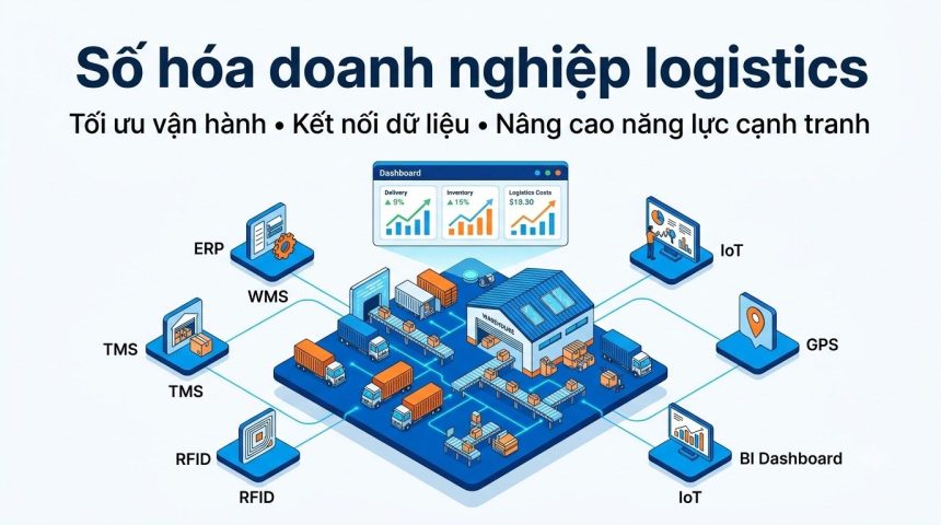 Số hóa doanh nghiệp logistics giúp tối ưu vận hành và nâng cao năng lực cạnh tranh