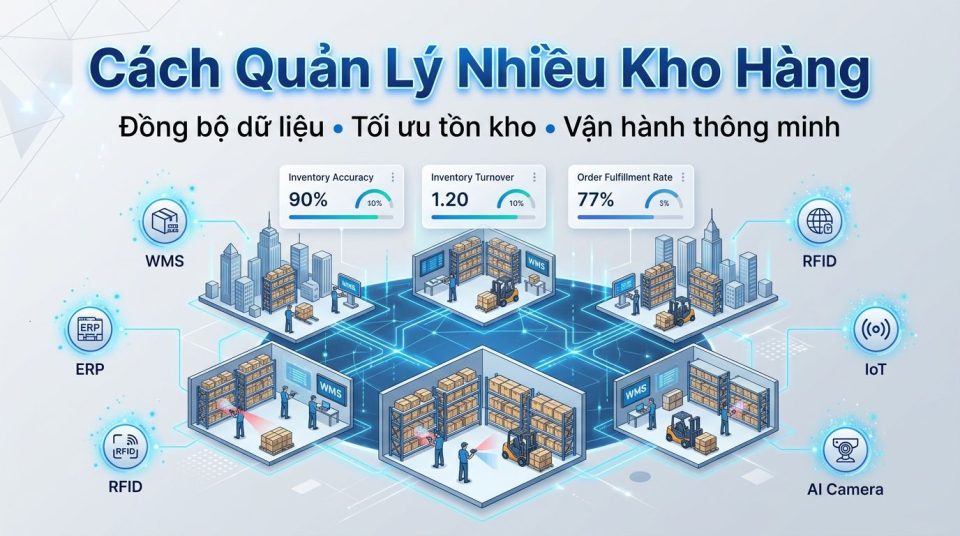 Cách quản lý nhiều kho hàng hiệu quả: Giải pháp tối ưu vận hành