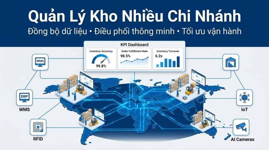 Quản lý kho nhiều chi nhánh: Giải pháp tối ưu vận hành cho doanh nghiệp