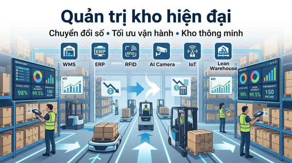 Quản trị kho hiện đại: Nền tảng nâng cao hiệu quả chuỗi cung ứng và chuyển đổi số