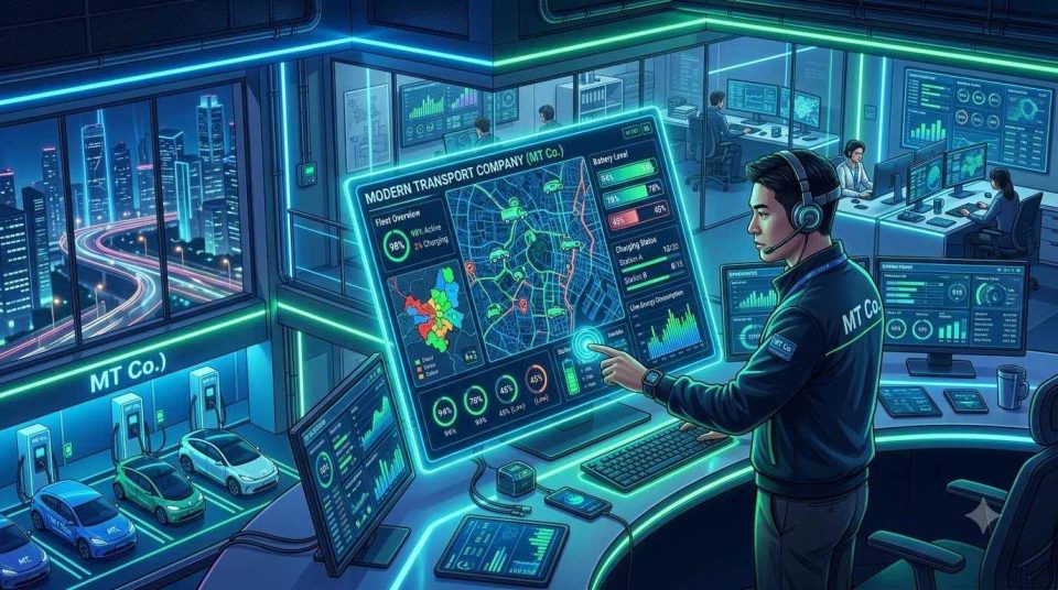 Tối ưu hóa quy trình quản lý đội xe điện cho doanh nghiệp vận tải