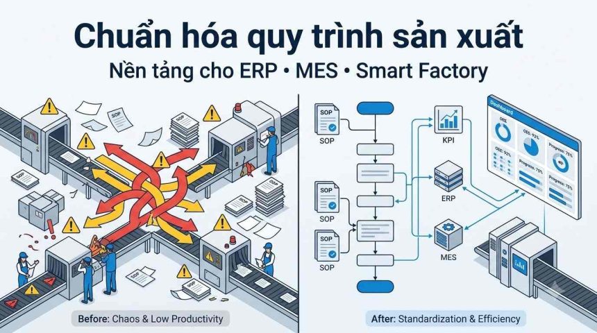 Chuẩn hóa quy trình sản xuất giúp doanh nghiệp nâng cao năng suất