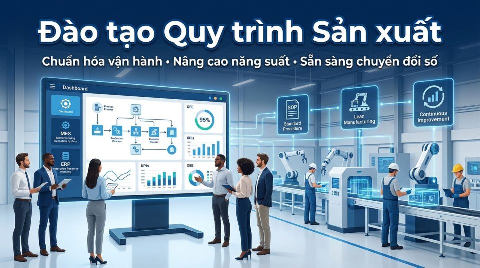 Đào tạo quy trình sản xuất giúp doanh nghiệp chuẩn hóa vận hành và nâng cao năng suất