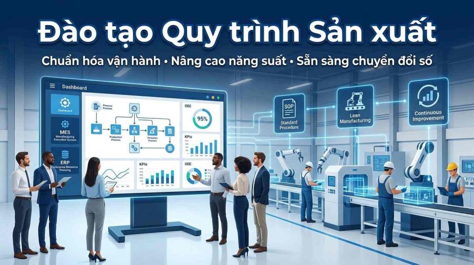 Đào tạo quy trình sản xuất giúp doanh nghiệp chuẩn hóa vận hành và nâng cao năng suất