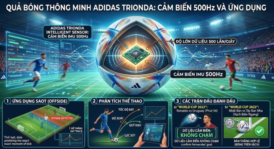 Quản bóng thông minh Adidas Trionda