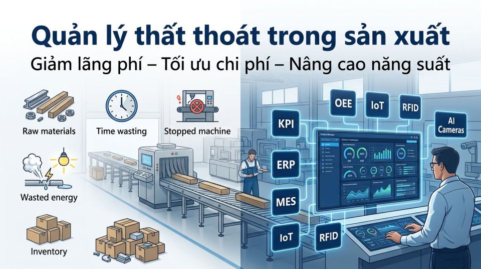 Quản lý thất thoát trong sản xuất: Giải pháp giảm lãng phí cho doanh nghiệp
