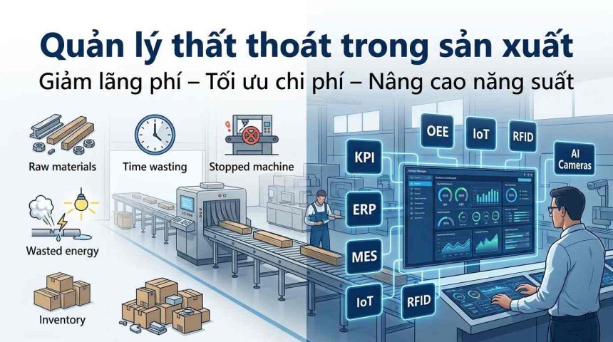 Quản lý thất thoát trong sản xuất: Giải pháp giảm lãng phí cho doanh nghiệp