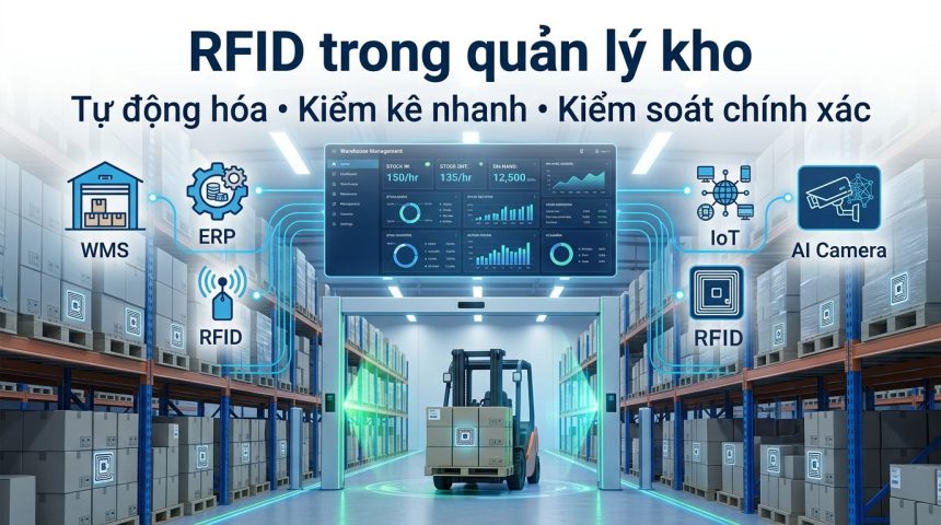 RFID trong quản lý kho: Giải pháp tự động hóa và tối ưu kiểm soát hàng hóa