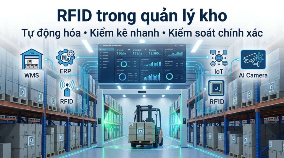RFID trong quản lý kho: Giải pháp tự động hóa và tối ưu kiểm soát hàng hóa