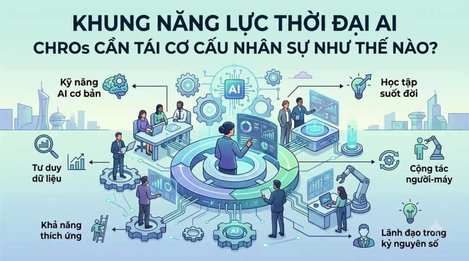 Khung năng lực thời đại AI: CHRO cần tái cấu trúc định biên nhân sự thế nào?