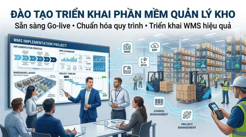 Đào tạo triển khai phần mềm quản lý kho giúp doanh nghiệp ứng dụng WMS hiệu quả