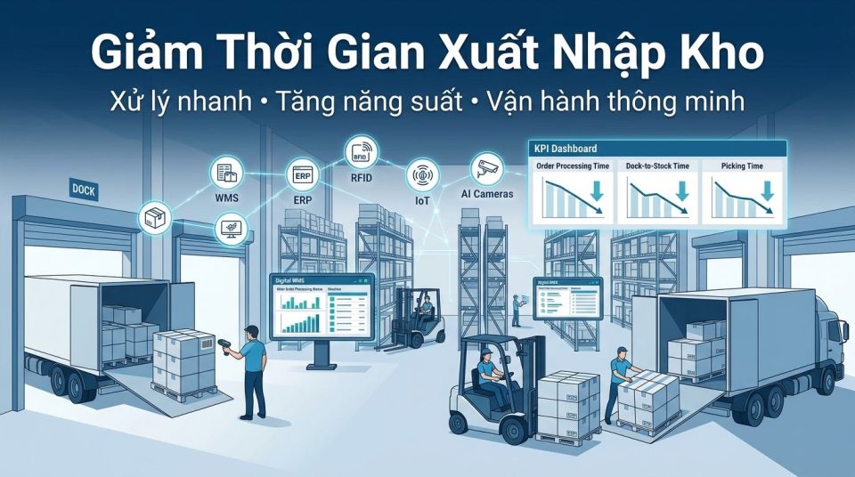 Giảm thời gian xuất nhập kho: Giải pháp nâng cao hiệu quả vận hành