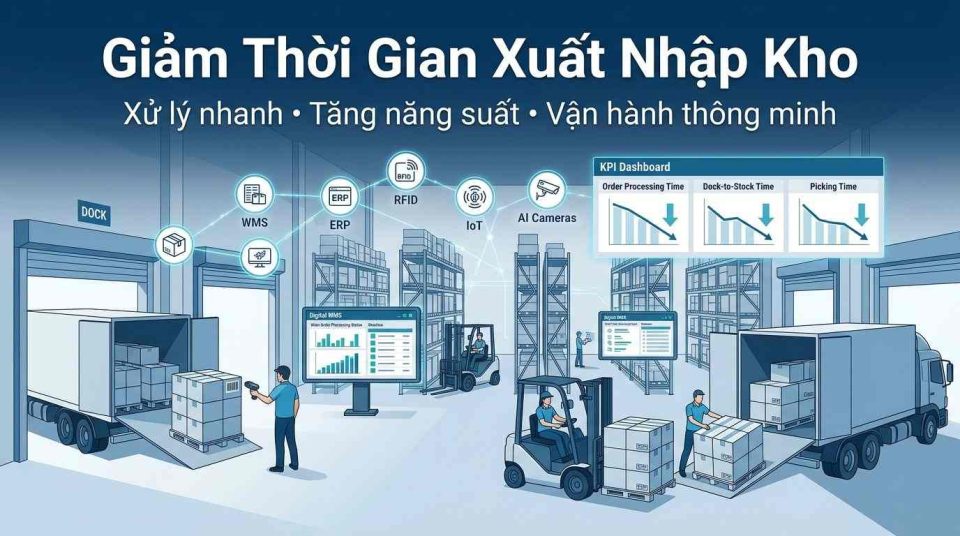 Giảm thời gian xuất nhập kho: Giải pháp nâng cao hiệu quả vận hành